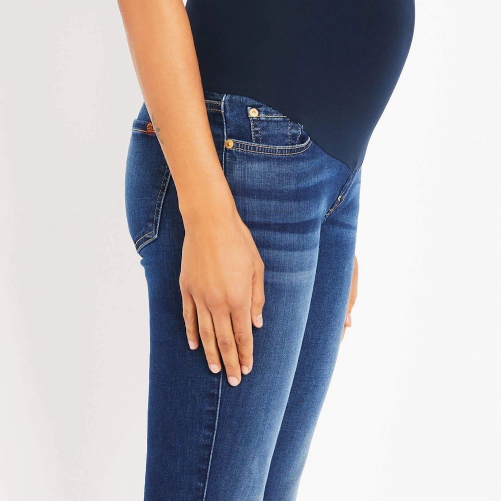 7 For All Mankind 7FAM Maternity Skinny Jeans 28